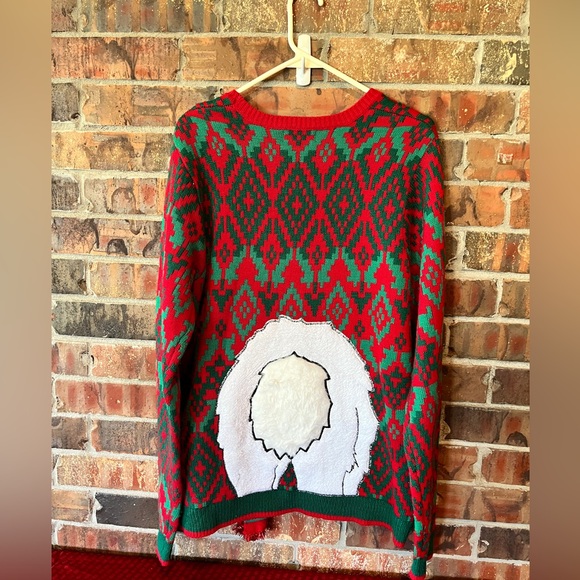 Holiday Time Festive Llama Long Sleeve Ugly Christmas Sweater Men’s Size:M - Picture 3 of 6